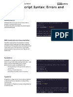 Learn JavaScript Syntax Errors and Debugging