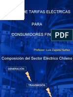 Régimen de Tarifas Eléctricas para Consumidores Finales: Profesor: Luis Zapata Nuñez