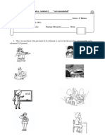 Prueba Primero Basico Vivimos en Comunidad