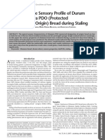 Variations of The Sensory Profile of Durum Wheat Altamura PDO (Protected Designation of Origin) Bread During Staling