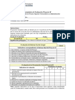 Evaluación Proyecto II TSU Administración