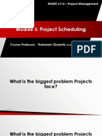 Project Scheduling: MGMT-6114 - Project Management in Aerospace