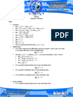 Differential Calculus Formulas Summary