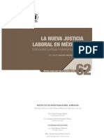 LA NUEVA JUSTICIA LABORAL EN MÉXICO. Instituciones jurídicas implementadas. 