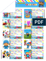 Etiquetas Escolares Pocoyo Editables Gratis