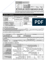 Ficha de Registro de Casos Del Centro Emergencia Mujer