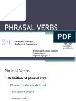 Phrasal Verbs: Facultat de Filologia, Traducció I Comunicació