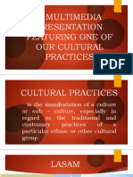 Cultural Practices: Tinupig Festival Multimedia Presentation