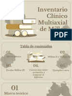 Inventario Clínico Multiaxial de Millon