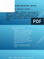 Tem Batismo Molhado Na Aspa - Mip 2022 Objetivos Gerais - Semeadura e Colheita. Objetivos Específicos - Envolver o Maior Número de