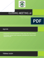 CLOSING MEETING AI