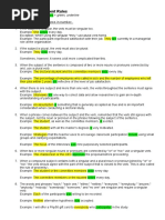 Subject Verb Agreement