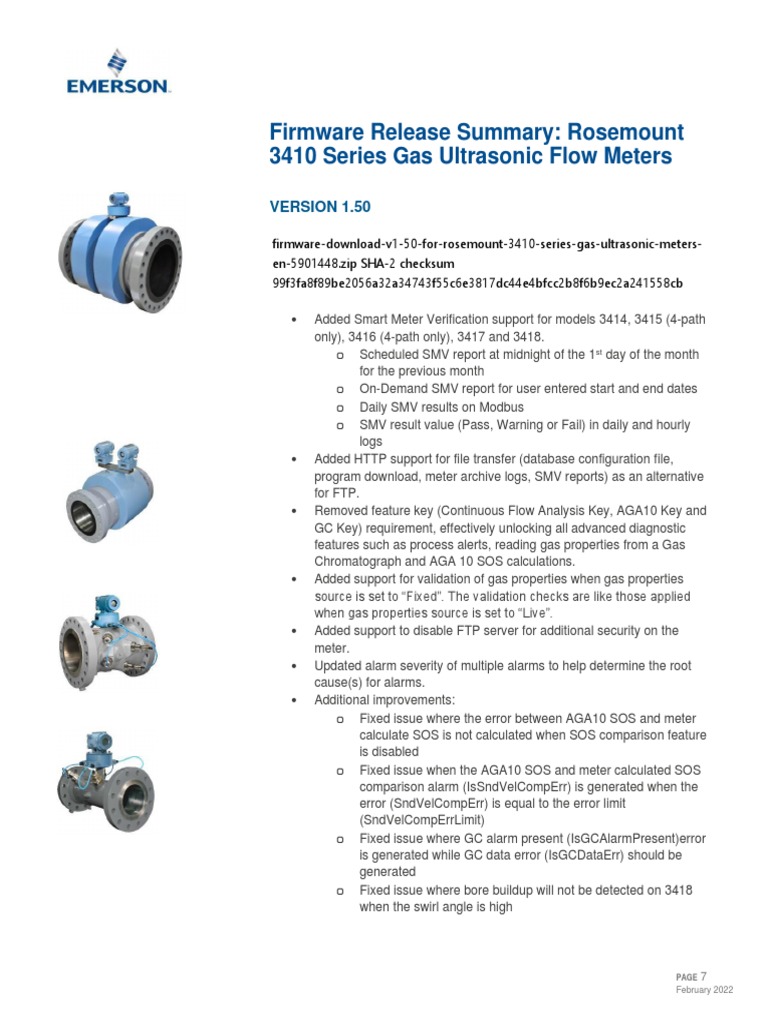 Software 3410 Firmware v1 50 en 5913974 | PDF | Flow Measurement ...