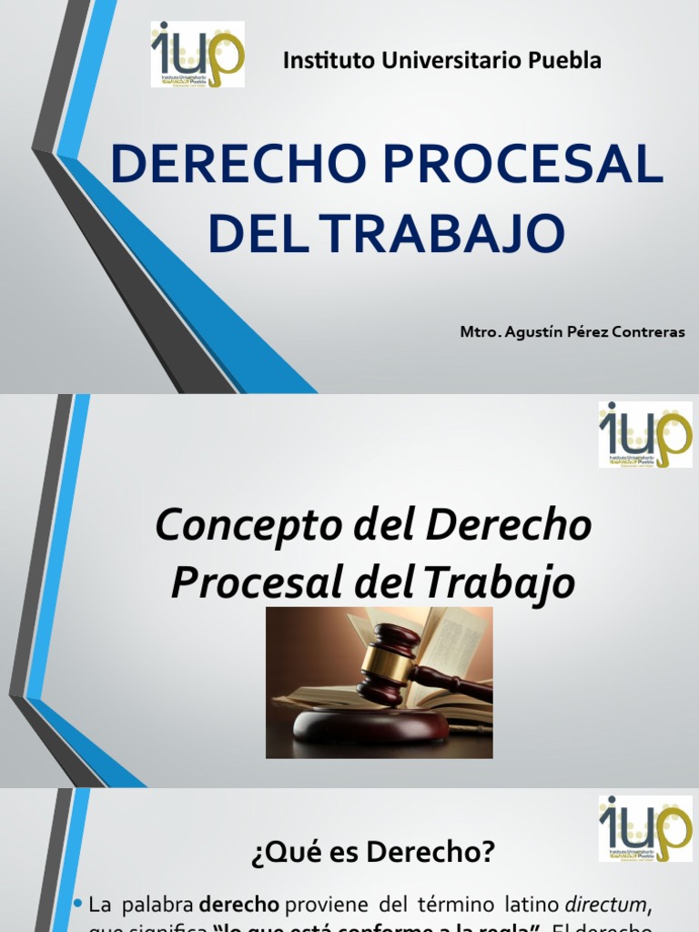 Derecho Procesal Del Trabajo | PDF | Ley procesal | Derecho laboral