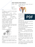 Soal Latihan Tambahan Sistem Ekskresi