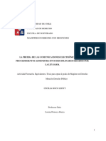 La Prueba de Las Comunicaciones Electronicas en Los Procedimientos Administrativos