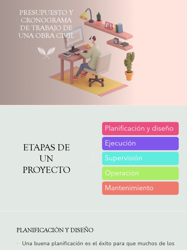 Cronograma y Presupuesto de Obra Civil | PDF
