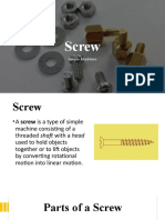 Simple Machines: How Screws Convert Rotational Motion to Linear Motion