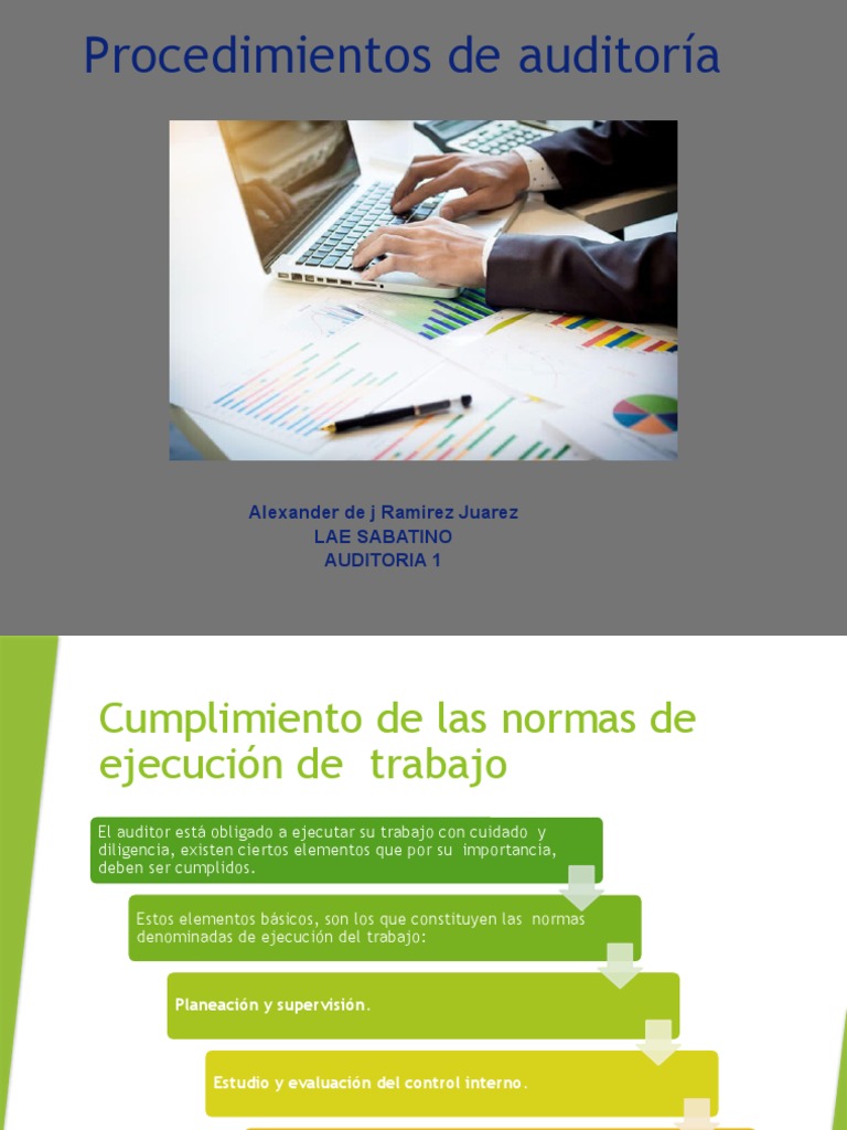 Procedimientos de Auditoria Presentacion | PDF | Auditoría
