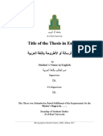 English Thesis