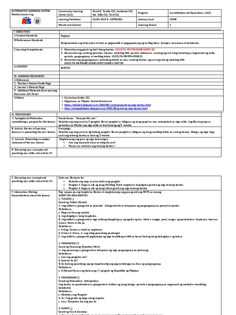 LS1 - Bantas | PDF