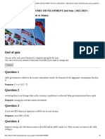 End of Quiz: B-ECON003 BSA15 ECONOMIC DEVELOPMENT 2nd Sem (2022-2023) Enabling Assessment: Output & Money