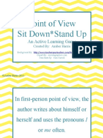 Point of View Sit Down Stand Up: An Active Learning Game