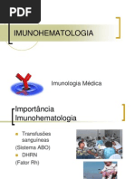 Aula 01 - Imunohematologia