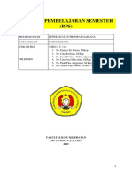 Rencana Pembelajaran Semester (RPS) : Fakultas Ilmu Kesehatan Upn Veteran Jakarta 2023