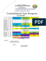 Consolidated Class Program