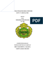 Laporan Praktik Kerja Industri Di PT Cv. Digital Pro: Disusun Oleh: Muhammad Yudha Pratama NIS: 8998