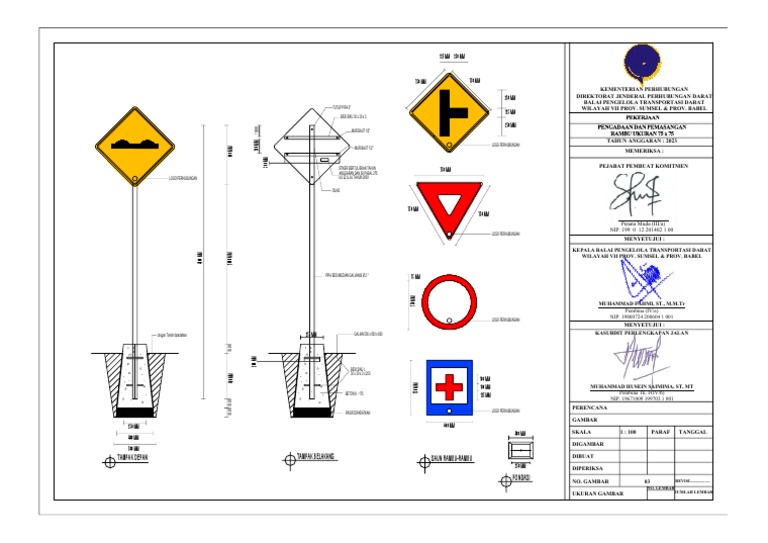 Pengadaan Rambu Ukuran 75x75 cm 2023 | PDF