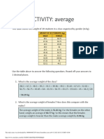 The Concept of Average