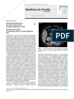 Carta Clínica: Paniculitis Mesentérica: Una Causa Infrecuente de Dolor Abdominal Crónico