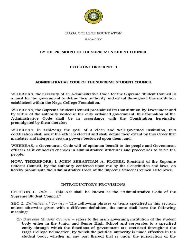 Executive Order No. 3 PDF Constitutional Amendment Presidents Of