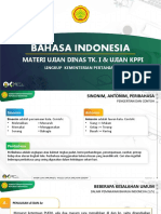 Bahasa Indonesia: Materi Ujian Dinas Tk. I & Ujian Kppi