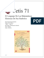 Cetis 71: El Lenguaje de Las Matemáticas Historias de Sus Símbolos