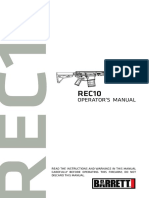 Barrett Firearms - REC10 - Operators Manual 8.5x5.5 ALL REVB 17278