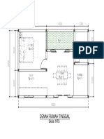 Denah Rumah Tinggal Skala NTS