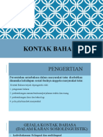 Kontak Bahasa