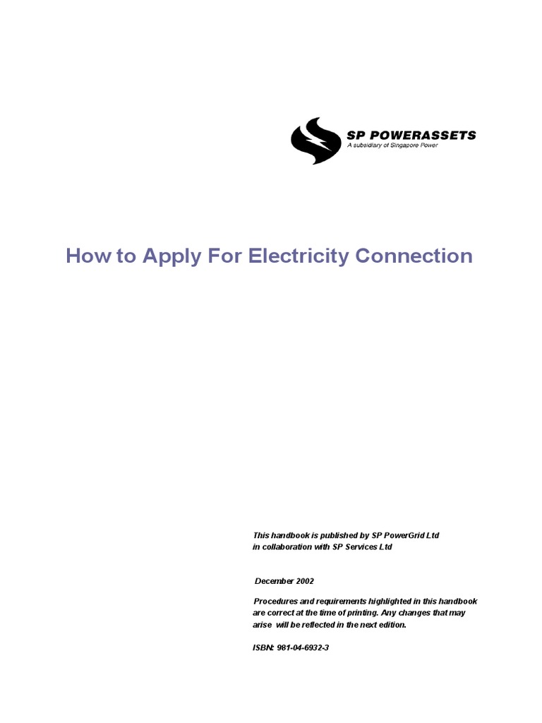 Electricity Connection Application Guide | PDF | Electric Power ...