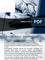 Desentralisasi Dan Otonomi Daerah