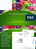SIP Styleguide