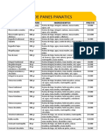 Lista de Panes 2022