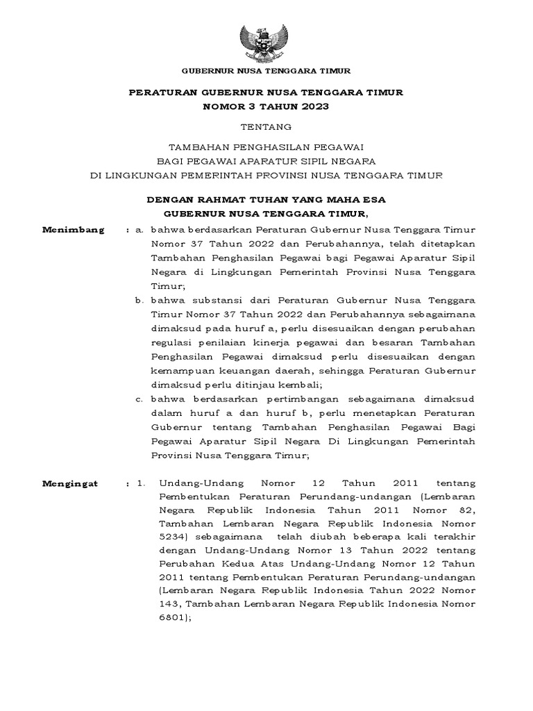 PERGUB TPP NOMOR 3 TAHUN 2023_2 | PDF