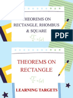 Theorems On Rectangle