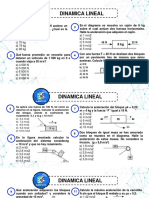 Dinamica Lineal: A) 60 KG B) 65 KG C) 70 KG D) 75 KG E) 80 KG A) 1 m/s2 B) 2 m/s2 C) 3 m/s2 D) 4 m/s2 E) 5 m/s2