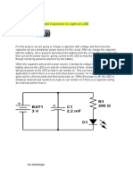 2..charged Capacitor To Light An LED