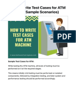 How To Write Test Cases For ATM Machine (Sample Scenarios)