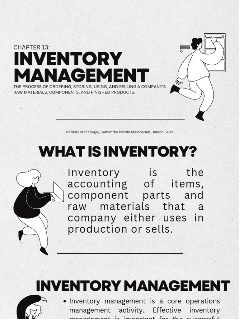 Chapter 13 Inventory Management Report PDF Inventory Demand